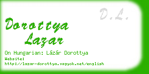dorottya lazar business card